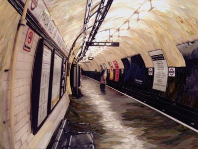 Waiting for a Train Going South, 1998 by Ellen Golla